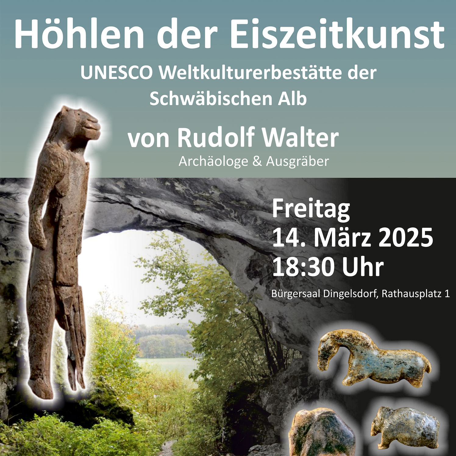 Vortrag: Höhlen der Eiszeitkunst von Rudolf Walter